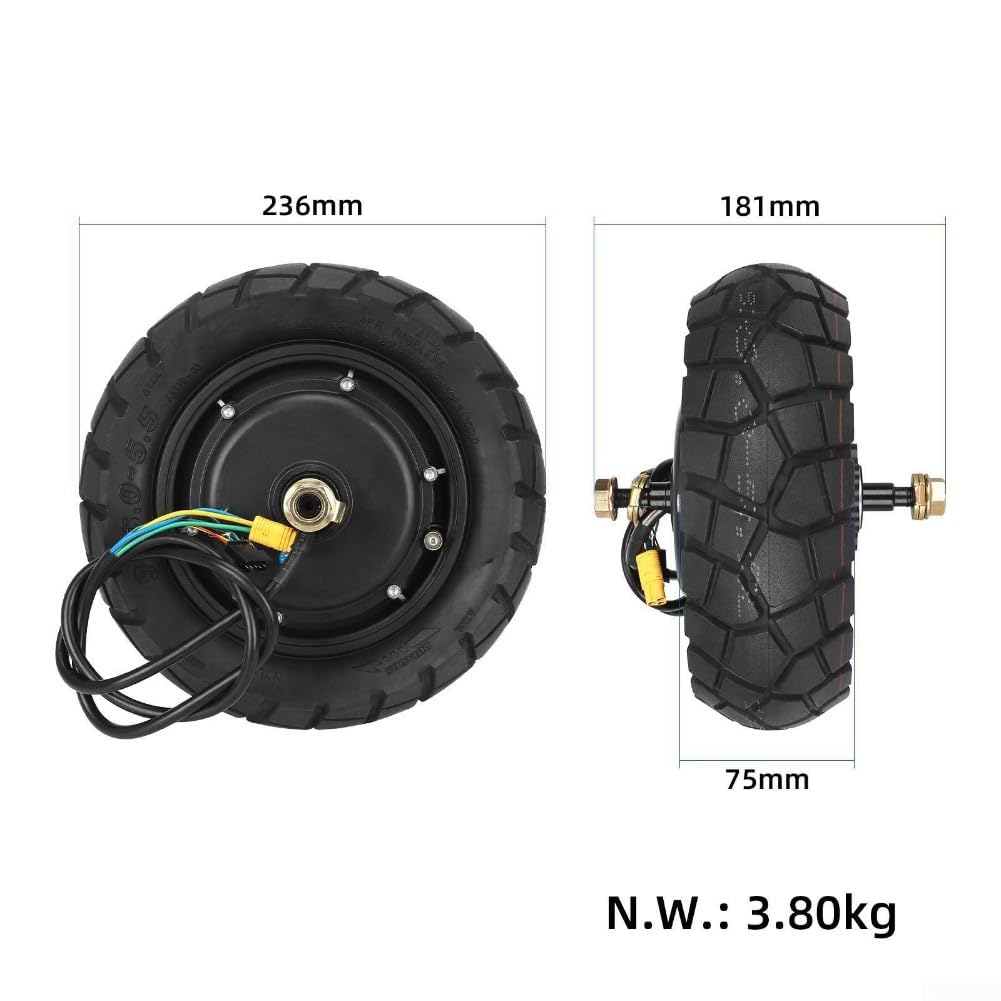 Motor de patinete eléctrico de 48 V y 600 W con neumáticos al vacío OXIN 93.0-5.5 para Kukirin G2 ProDB