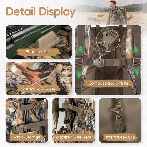 BLISSWILL Upgraded Hunting Backpack