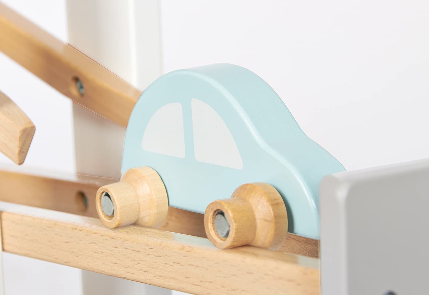 PINOLINO Kugelbahn Kuno, 9-teilig, aus Holz, L 68, B 25, H 56 cm, für Kinder von 3 – 6 Jahren