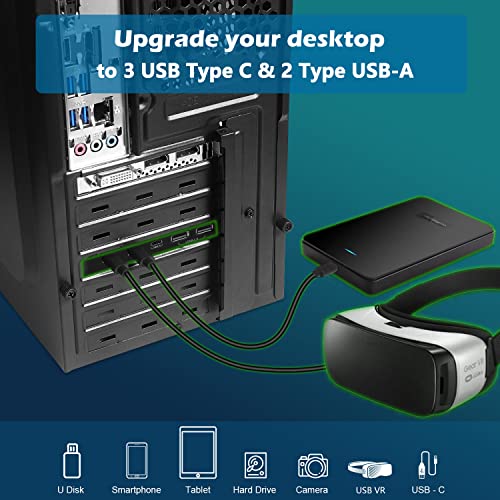 Carte PCIe x1 vers USB 3.0 concentrateur PCI Express 5 Gbps multiport Windows