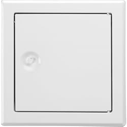 Placas 3D De Yeso Upmann Softline 20527 - Puerta de inspección SV 300 x 300, RAL9016, cerradura cuadrada, 1 unidad