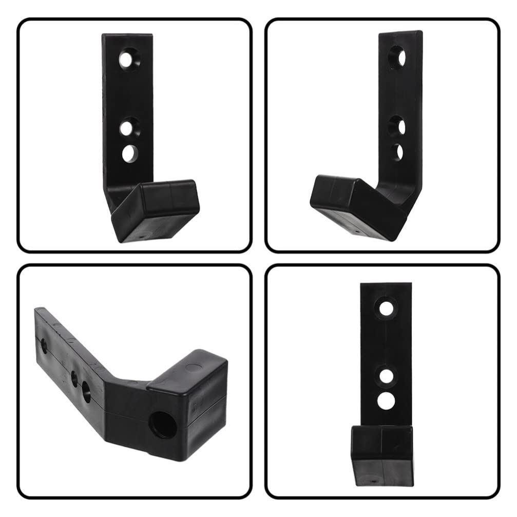 BESPORTBLE J-Hooks Supporto per Bilanciere per Rack di Potenza E Squat Porta Bilanciere Supporto per Barra Sospesa Attacco per Rack Squat per Presse per Sollevamento Pesi 4 Pezzi