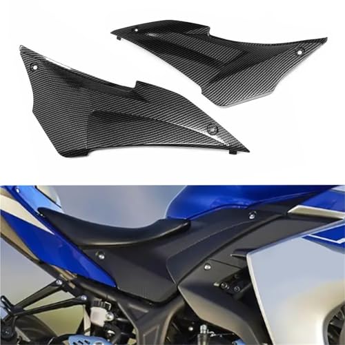 Ailettes de carénage carbone noir pour Yamaha YZF R3 2014-2018