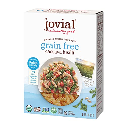 Jovial GrainFree Cassava Fusilli Cassava Pasta Paleo Pasta Grain