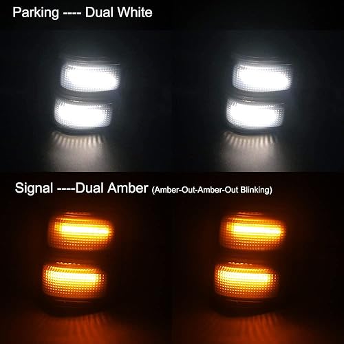 Miniatura 4 de csslyzl Switchback - Luces LED para espejo lateral compatibles con Ford F250 F350 F450 F550 Super Duty Pickup 2008-2016