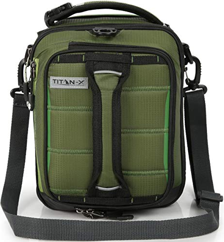 Arctic Zone Titan X Fridge Cold Dual Compartment Expandable Insulated Lunch Pack With 3X 250G High Performance Ice Walls, Olive Green #TOP1