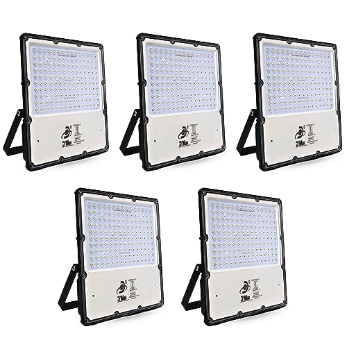 Image of D'Mak 150W Lens Led Flood Light - Ip65 Waterproof Led Lights with 120 Wide Beam-Led Lamp Lights for Yard,Showroom,Shop, Factory,Garden, Playground & Home (150Watt, Pack of 5)