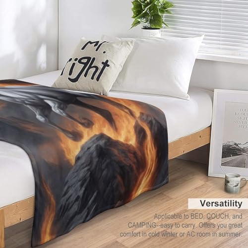 Couverture polaire en flannel de qualité supérieure avec imprimé cheval - 6