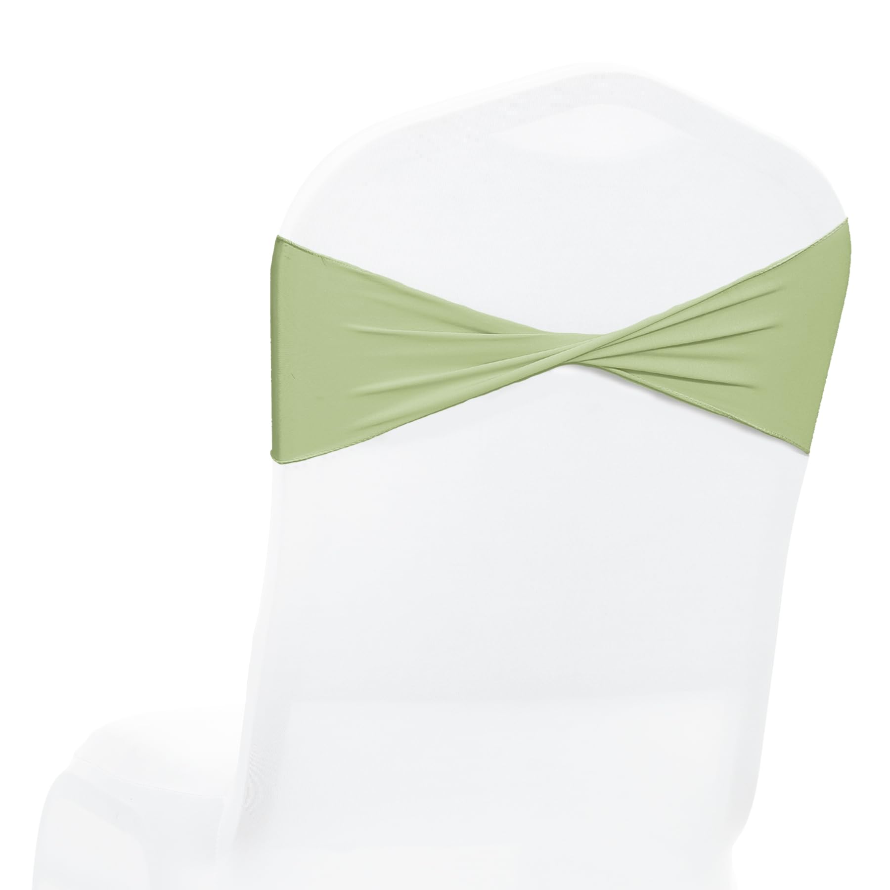 MDS Stretch Spandex Chair Sashes 250-Pack (Sage Green) | Mubboo