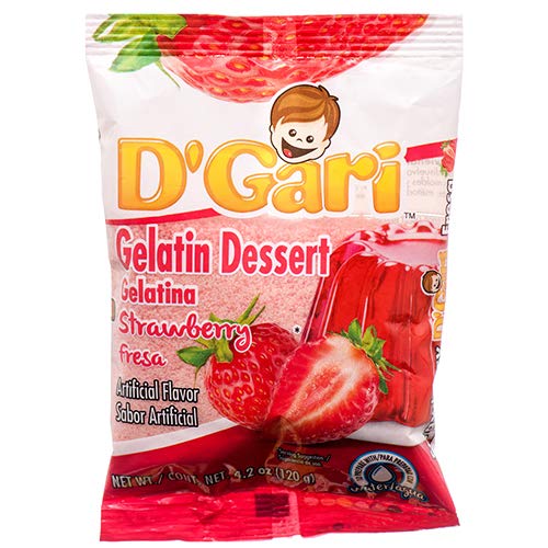 New 378165 Dgari Water Gelatin Strawberry 4.2Z (24-Pack) Snacks Cheap Wholesale Discount Bulk Snacks Snacks Pineapple