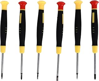 Generic 6pcs Precision Screwdriver Set Micro Driver Tool Kit with 360 Rotating Handle For Clock and Glasses Repair