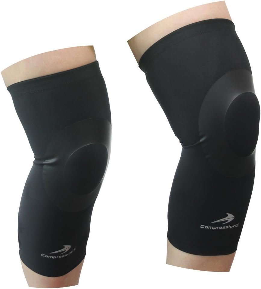 Knee Sleeves for Kids (1 Pair - Black S) Compression - Boys, Girls, Youth, Children Basketball Brace Support - Best to Strap & Wrap Knee Patella for Running, Football, Sports