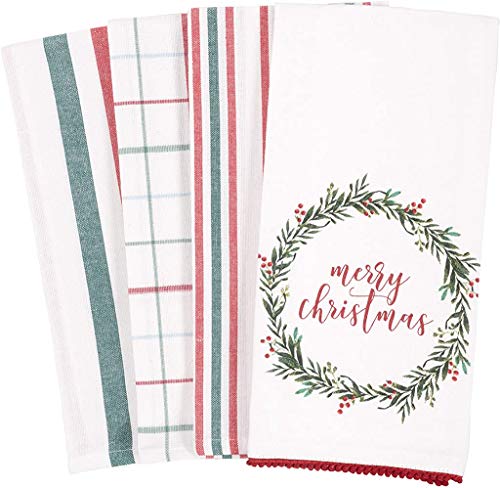 KAF Home Kitchen Holiday - Juego de 4 Toallas de Cocina con impresión Digital, 100% algodón, 45,7 x 71,12 cm Cover
