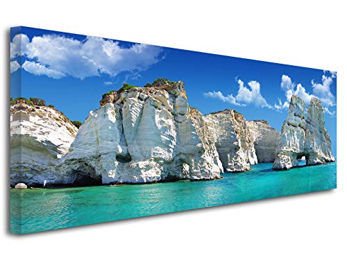 Tableau deco paysage île de milos pour s'évader avec une decoration murale salon moderne