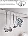 Ayssny Adhesive Hooks Utility Hooks 44 lb/ 20 kg(Max), Heavy Duty Coat Hooks Waterproof and Oilproof Seamless Hooks, Reusable Wall Hook for Bathroom Kitchen
