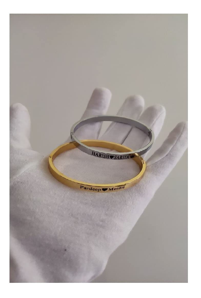 YAM ARTS Unisex-adult Personalized/Customized Full Hand Kada/Necklace With Ur Name Or Love One Name With 24K Gold Plating And Lazer Engraved Finish (B09P5QJQ84) Amazon Price History, Amazon Price Tracker