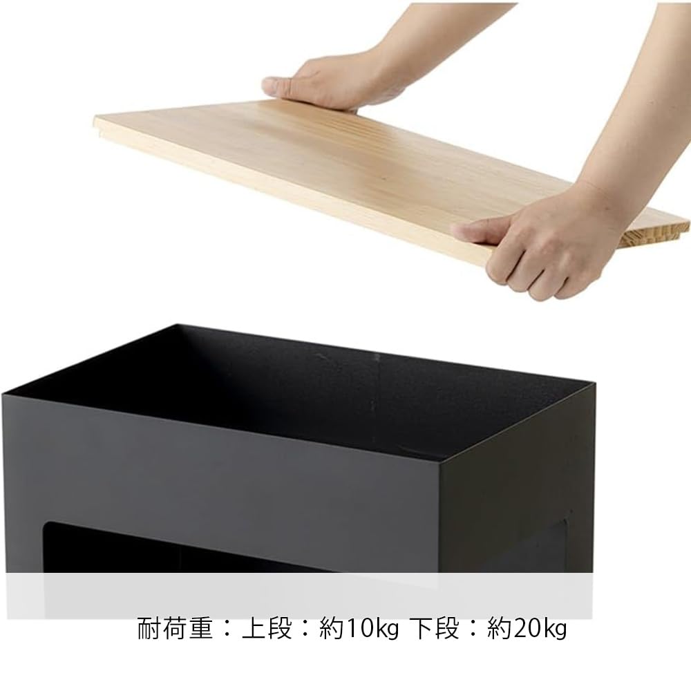 Amazon｜カインズ(CAINZ) サイドテーブル Sticker W ブラック 幅28.9cm