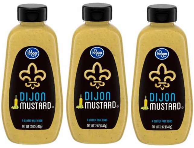 Paquete de 3 mostaza Dijon de 12 onzas.