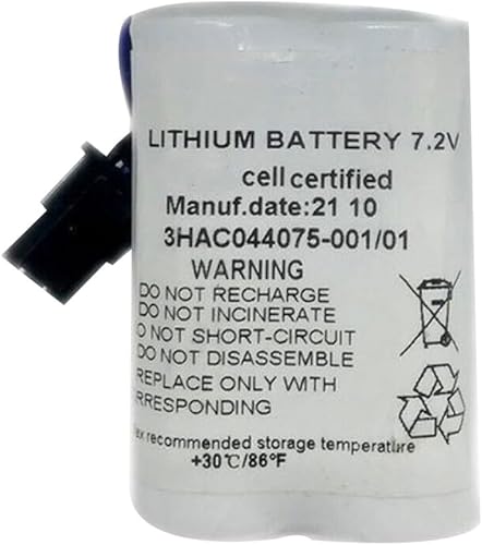 Miniatura 3 de YICUAA 3HAC044075-001/01 7.2V para ABB Robot CPU SMB Batería ABBTA521 ABB3HAC16831-1 Batería de litio (10 piezas)