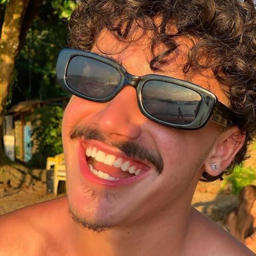 16 Pack Rectangle Sunglasses for Women Retro Colored Square Glasses Bulk 90s Vintage Eyewear Uniex Adults3