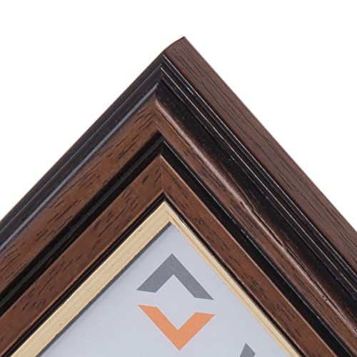 Brown frame with Gold Inset, Brown with Gold Line, 8x6 inches - Image 4