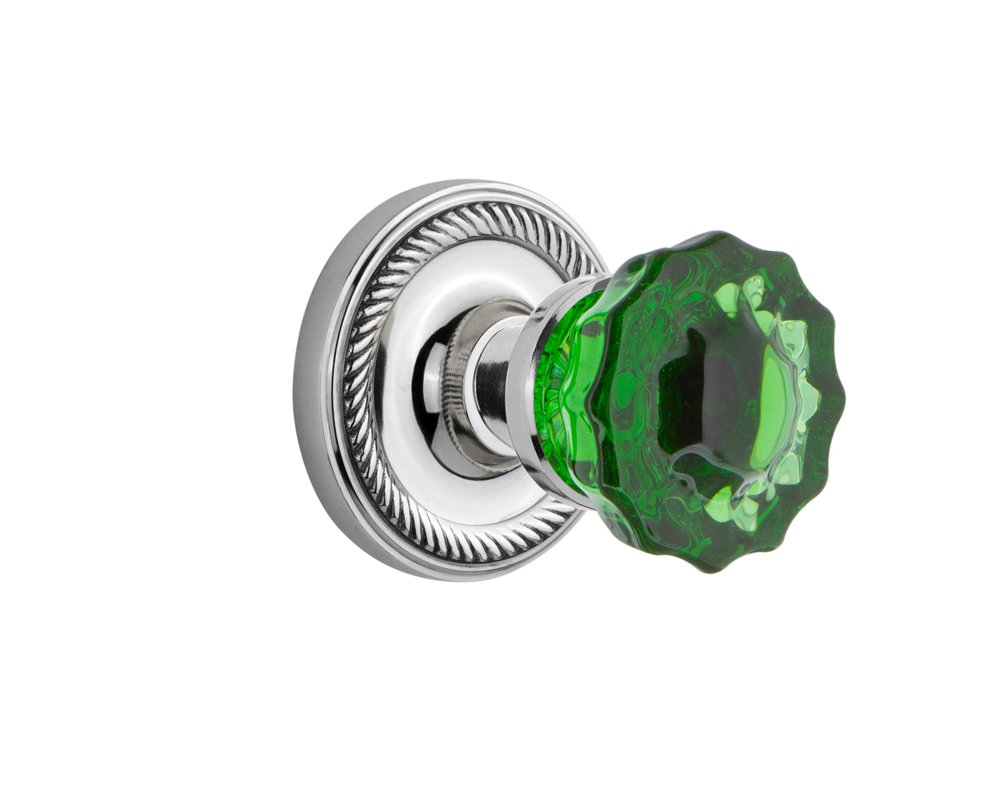 Bouton de porte émeraude en verre ciselé pour sublimer votre dressing