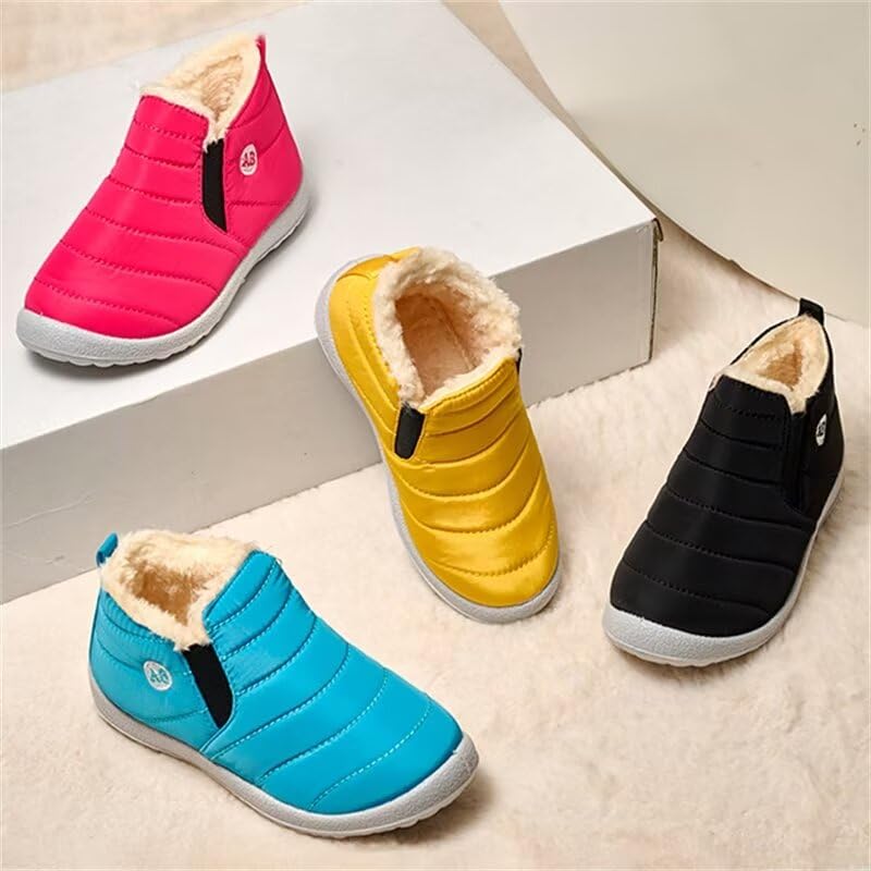 Kid Boys Girls Warm Plush Velvet Winter Boots for Outdoor Walking Trekking Sport3