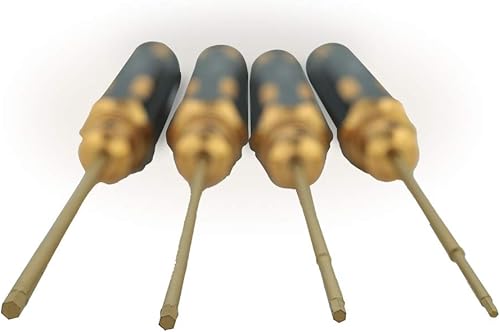 Miniatura 2 de DEVMO Juego de destornilladores hexagonales 4 piezas de acero Allen 1.5 2.0 2.5 0.118 in destornillador hexagonal Herramientas Kit Se RC