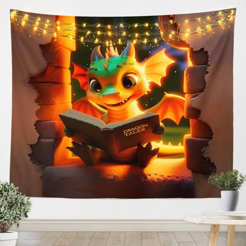 Tapiz de dragón para habitación infantil: la solución ideal para decorar paredes vacías con arte