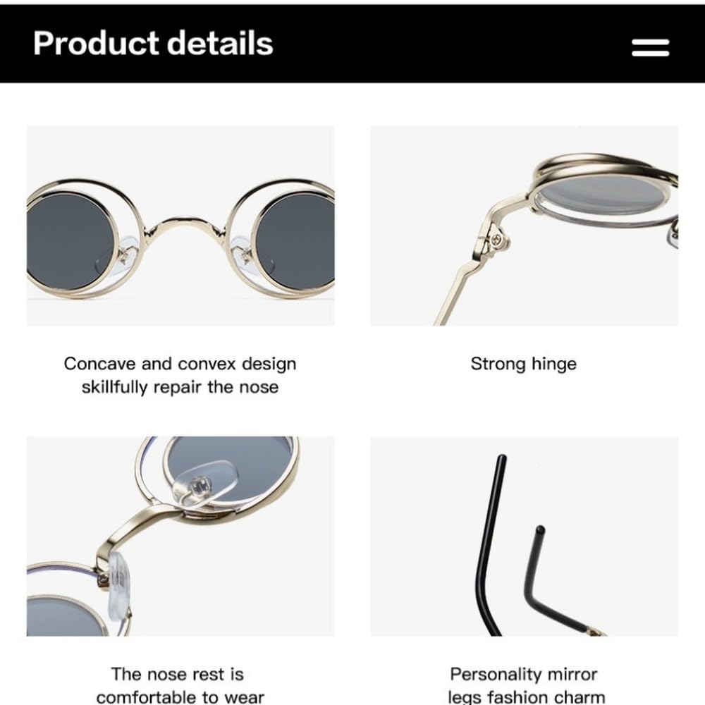 Stylowe, codzienne okulary przeciwsłoneczne z klapką dla kobiet, małe, okrągłe, składane, modne okulary z filtrem UV400