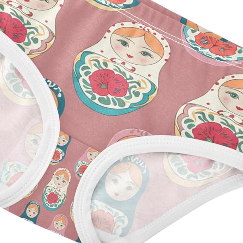 Colorful Nested Russia Dolls Toddler Girls's Underwear 2T 202c12334