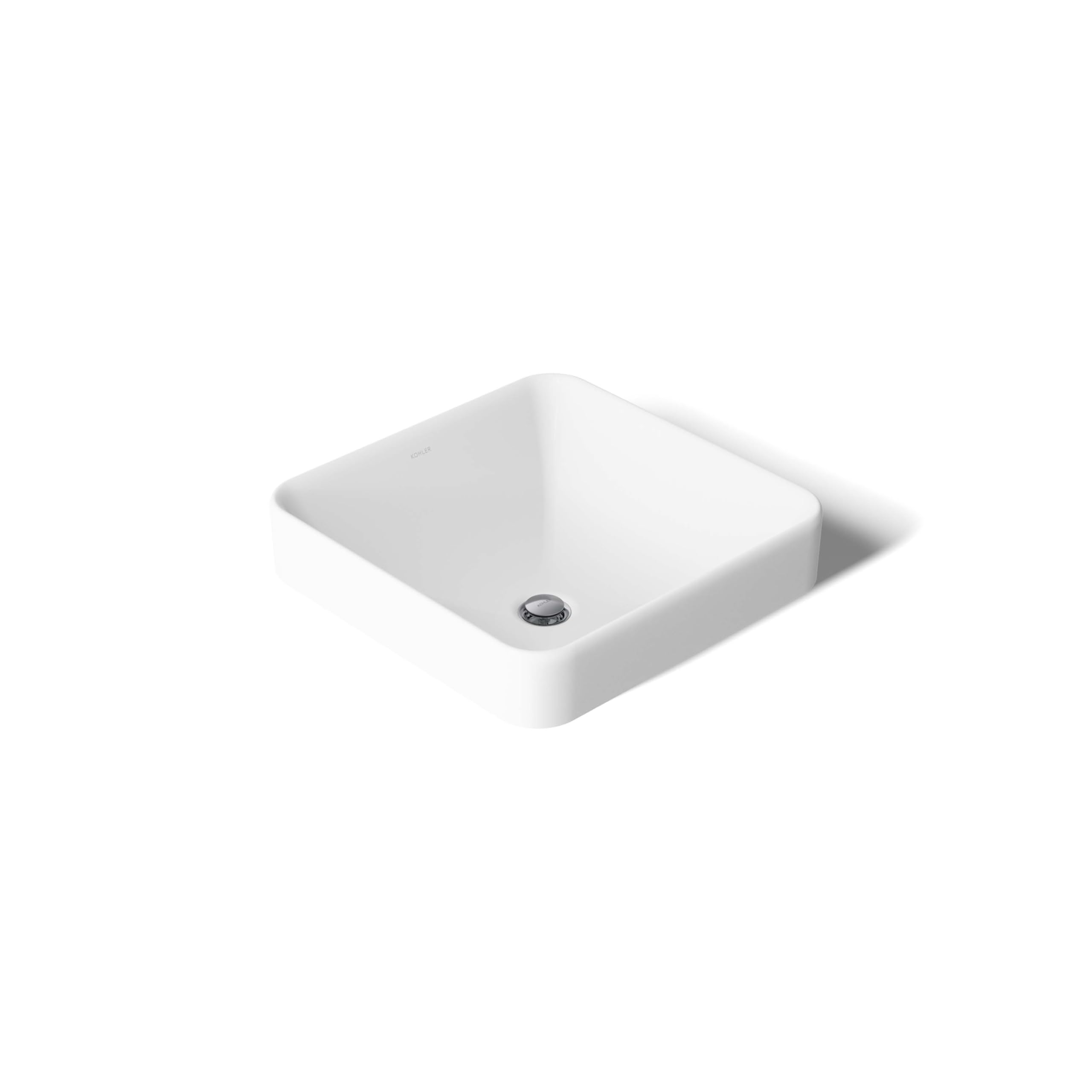 K-2661-0 Vox Square Vessel Bathroom Sink, White