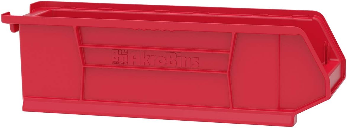 Super Cheap 🛒 Akro-Mils 30284 Super-Size AkroBin Heavy Duty Stackable Storage Bin Plastic Container, (24-Inch L x 8-Inch W x 7-Inch H), Red, (4-Pack) Super Sale 🛒 Akro-Mils 30284 Super-Size AkroBin Heavy Duty Stackable Storage Bin Plastic Container, (24-Inch L x 8-Inch W x 7-Inch H), Red, (4-Pack)