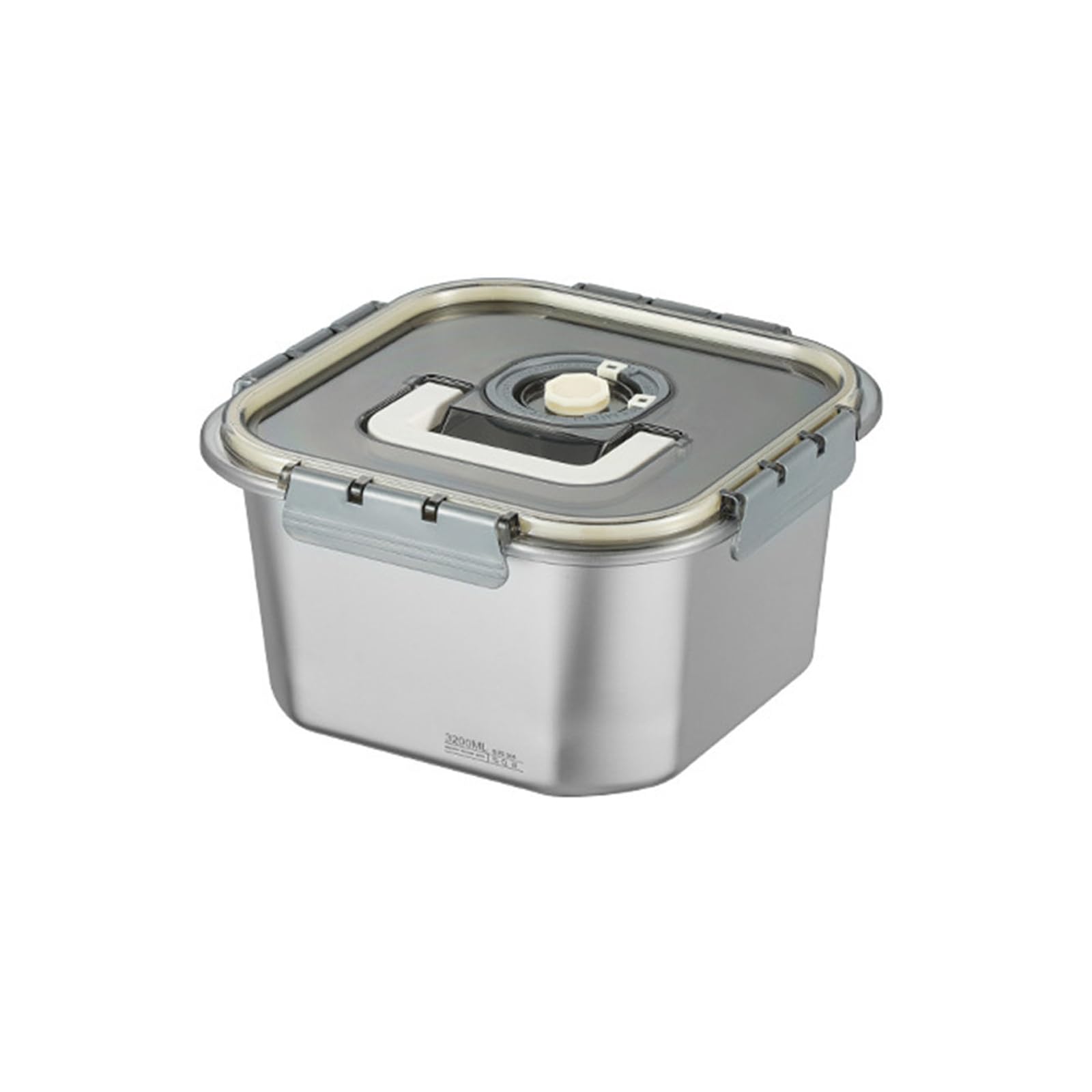MICFENY Large Food Storage Container Convenient Stainless Steel Food Storage Box Freshness Case for Everyday Use