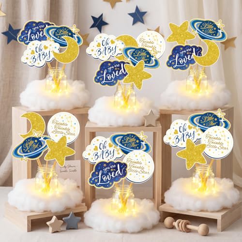 Décoration de table scintillante pour fête prénatale et anniversaire magique