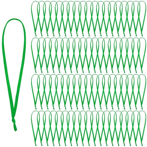 JUNEBRUSHS 300Pcs Christmas Ornament Ribbon Hangers, Hand Tied Christmas Ornament String Ties Ornament Ribbon Loops Thin Ribbon for Ornaments Christmas Tree Hanging Decorations (Green)