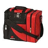 Ebonite Bowling Bag, stoßfest, Schwarz/Rot