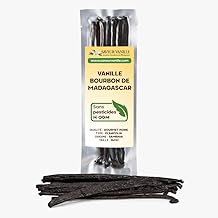 10 Gousses de VANILLE DE MADAGASCAR/BOURBON - Qualité gourmet sélectionnée pour la PÂTISSERIE/CUISINE - Taille 16 cm 50 grammes environ - Emballage sous vide