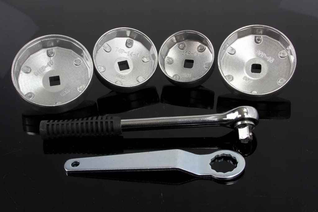 Set kit Chiave cricchetto per filtro olio auto 23pz bussola a tazza universale