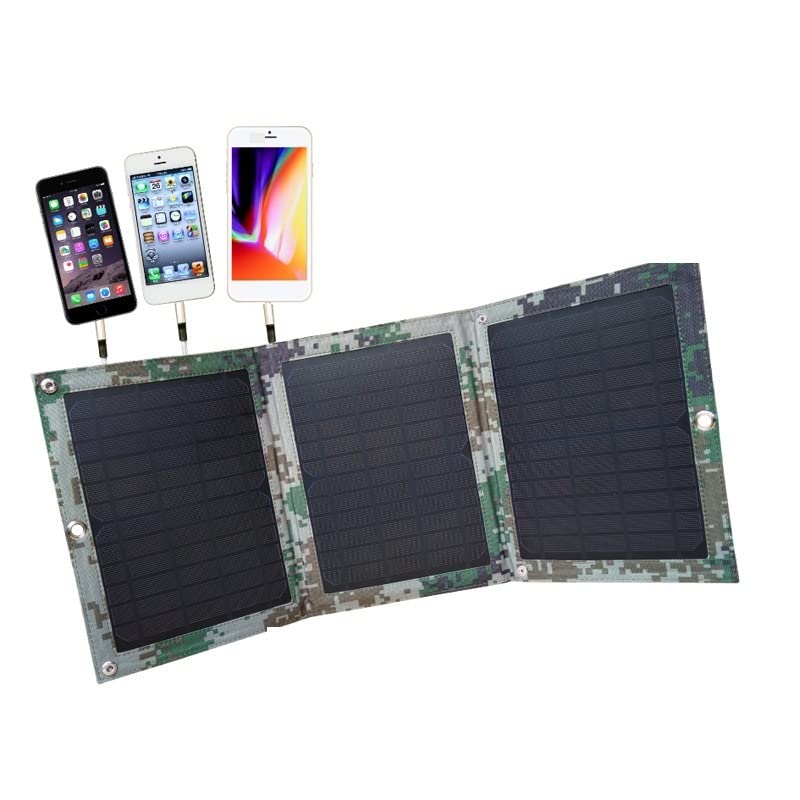 Pannello Solare Scheda di Ricarica for Telefono Cellulare Solare Pieghevole 19W 5V Pannello Solare for Ricarica Pannello Solare Borsa Pieghevole for Esterni