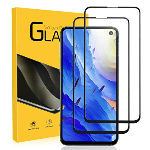 NONZERS Verre Trempé pour Samsung Galaxy S10E, [2 Pack] 2.5D/9H Dureté Bord Rond Protecteur d'Écran en Verre Trempé, sans Bulles, Anti-Rayures, Anti-Huile, Haute définition Vitre pour Samsung S10E