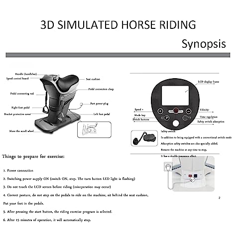 Máquina Eléctrica para Ejercicio Abdominal y Simulación de Equitación, Plataforma Vibratoria para Pérdida de Peso y Fitness (Negro) miniatura 4