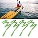 XHIKOWAT 4Pcs Kayak Paddle Rope Super Stretchy Anti Lost Portable Nylon Canoe Leash Drifting Surfing Adventure Gear (Green),Kayaks and Accessories
