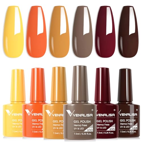 VENALISA Fall Gel Nail Polish Set