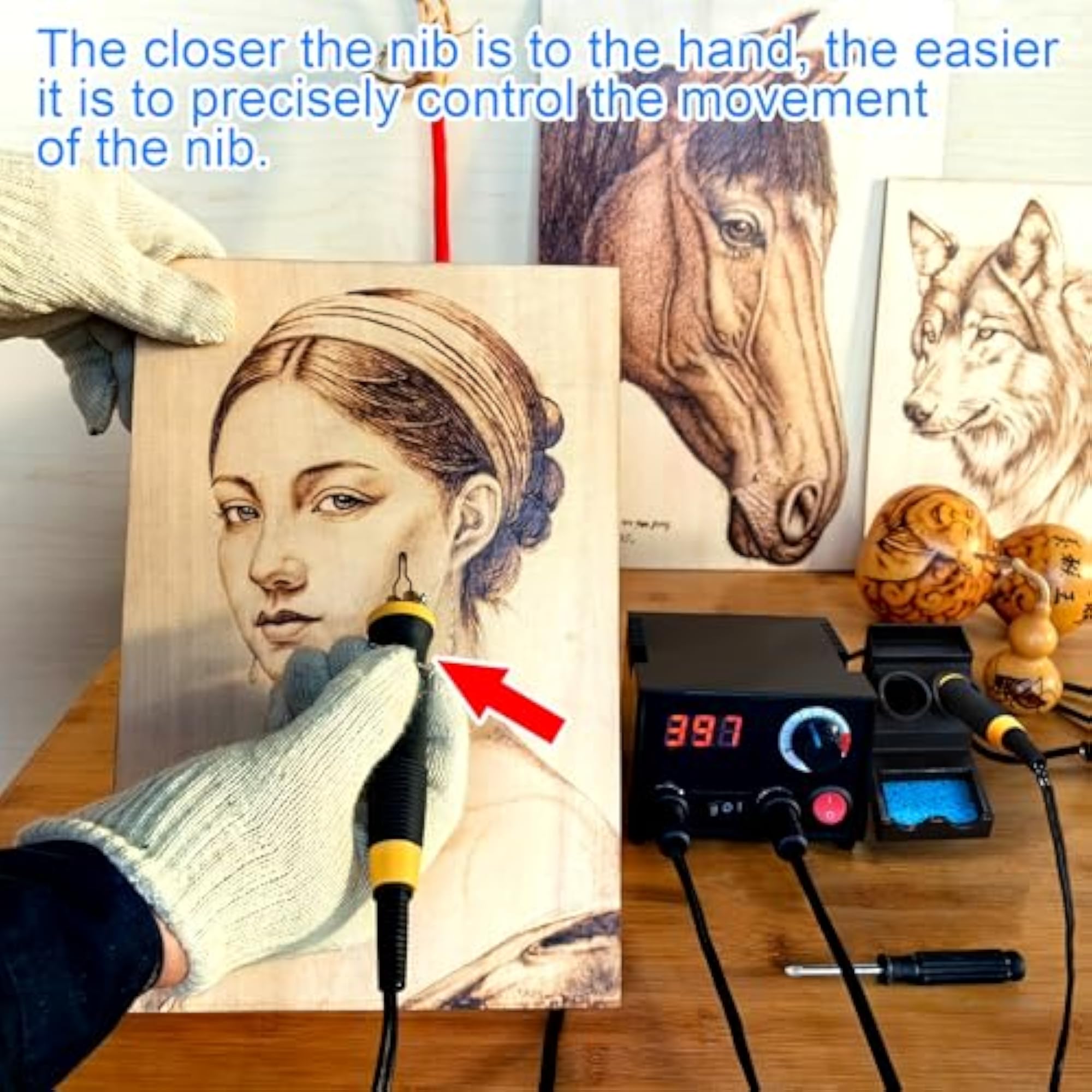 Professional Wood Burning Pyrography Kit
