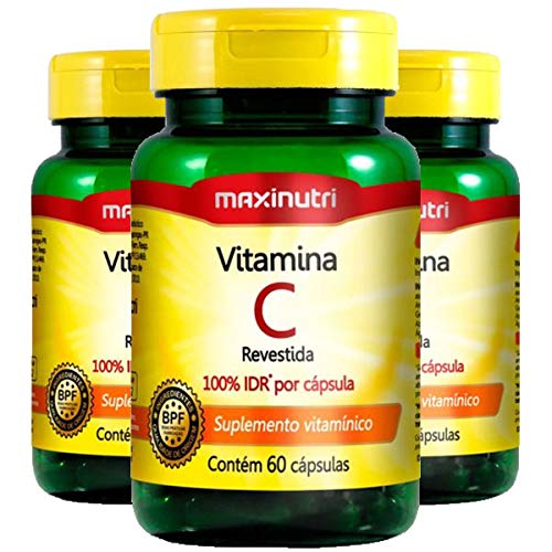 Vitamina C - 3 unidades de 60 cápsulas - Maxinutri