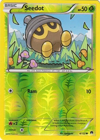 Pokemon - Seedot (4/122) - XY Breakpoint - Reverse Holo