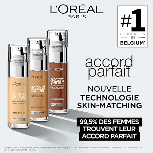 Fond De Teint Liquide Hydratant Teinte Caramel 8 5d Accord Parfait 'oreal Paris Le Flacon De 30ml - vue 2