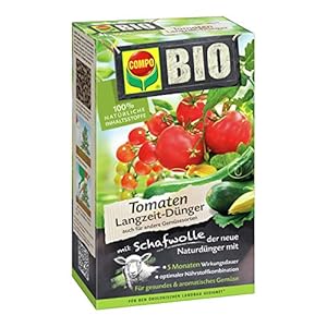 COMPO BIO Tomaten Langzeit-Dünger für alle Arten von Tomaten, 5 Monate Langzeitwirkung, 750 g