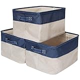 StorageWorks Polyester Storage Basket, Olive and Beige, Medium & Large & Jumbo